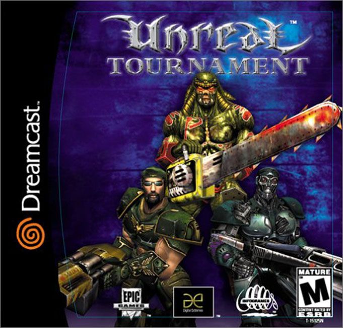 Unreal Tournament box art for Sega Dreamcast